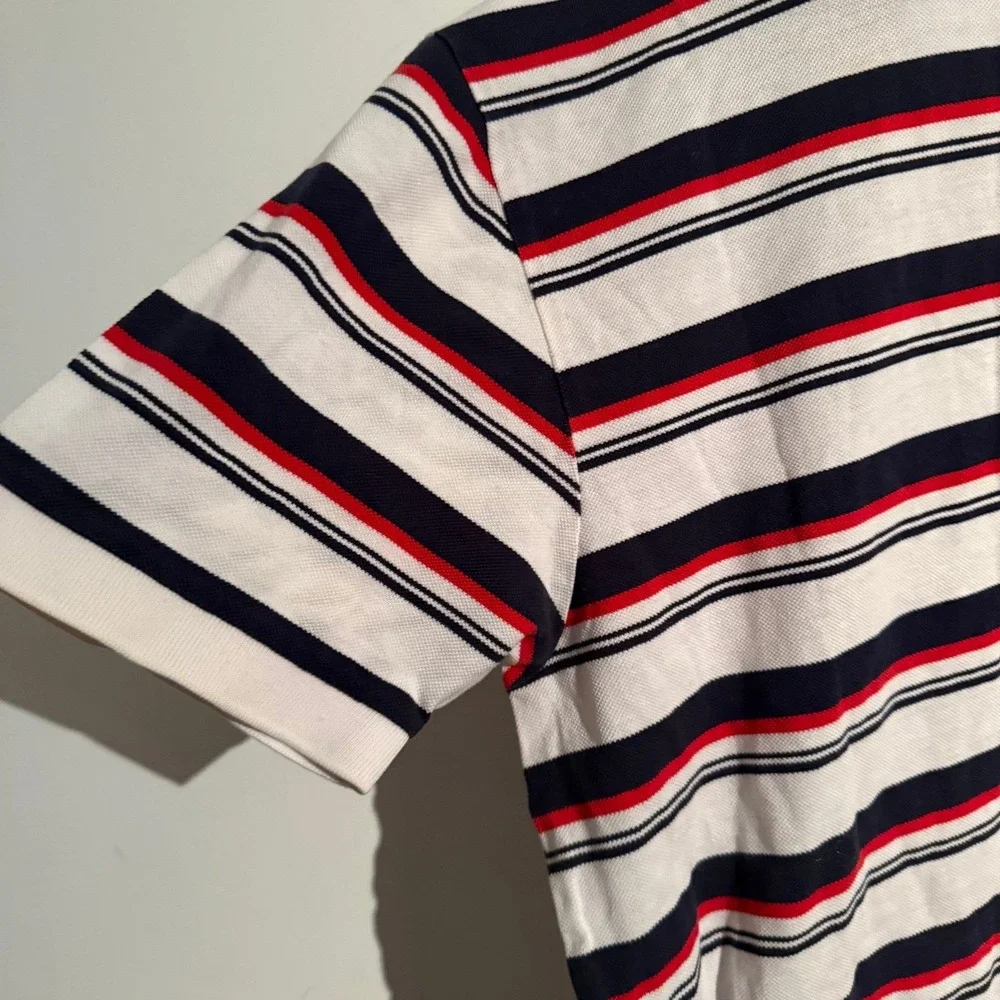 Y2K Polo‎ Ralph Lauren Medium Polo Striped Shirt Red White Blue Yellow PONY